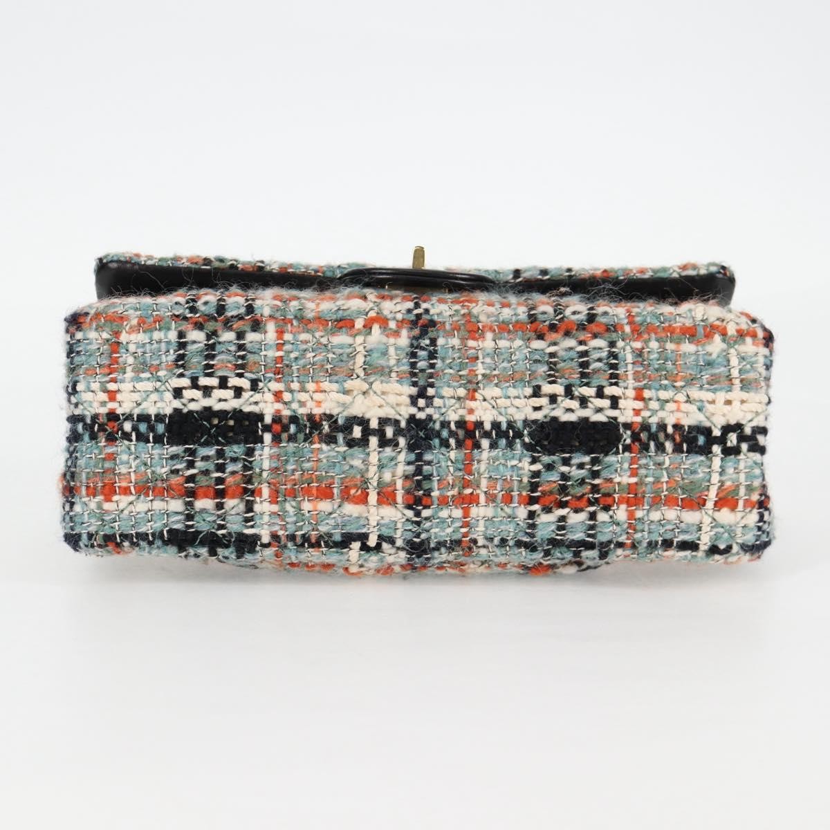 Chanel Chanel Reissue 2.55 Flap Bag Quilted Tweed 225 Blauw