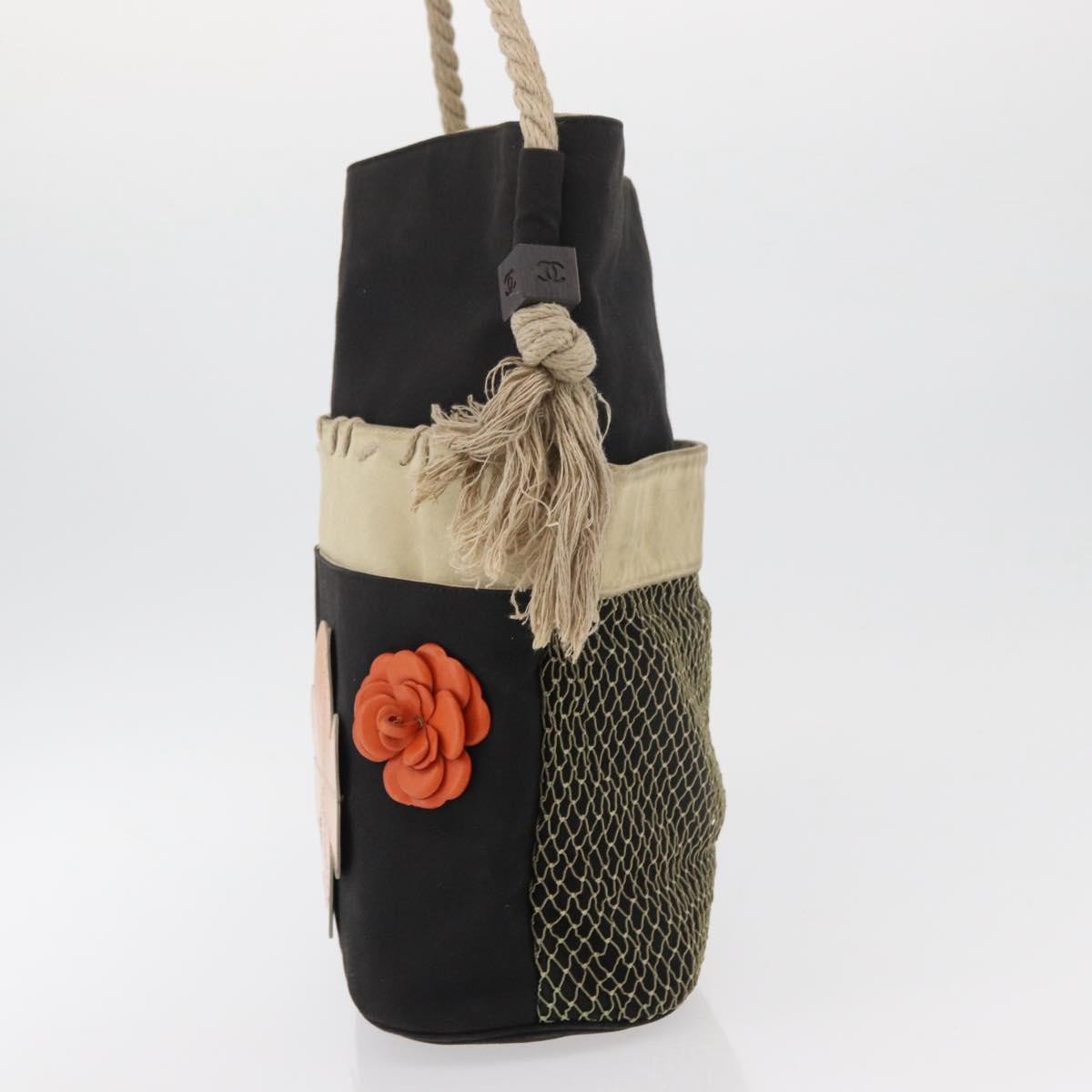 Chanel Chanel Camellia shoulderbag Canvas Zwart