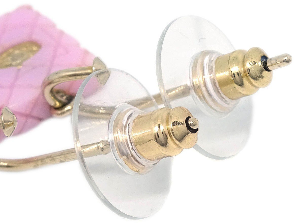 Chanel Chanel Cambon Dangle Earrings Metal and Resin Goud