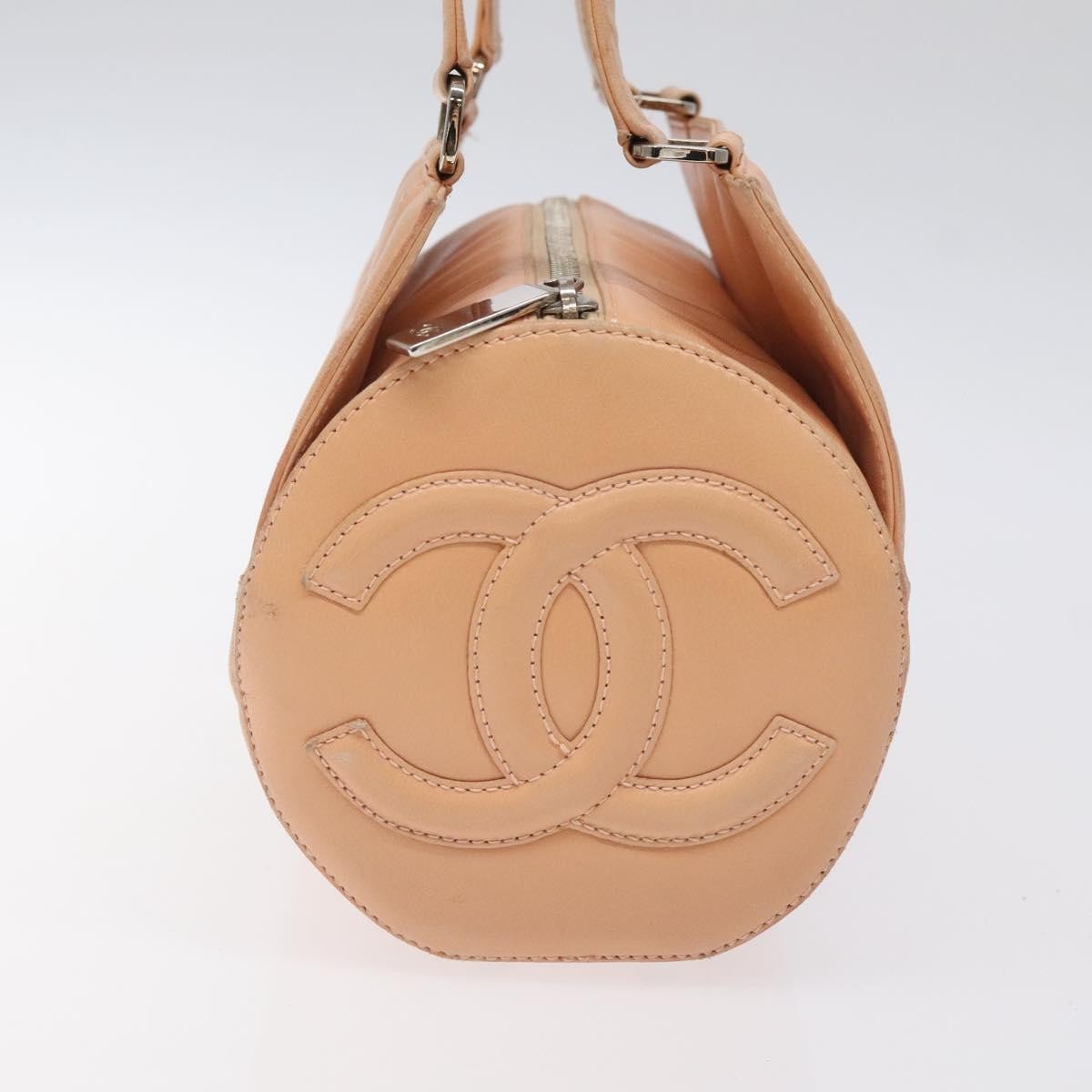 Chanel Chanel Chocolate Bar Barrel Bag Quilted Leather Medium Beige