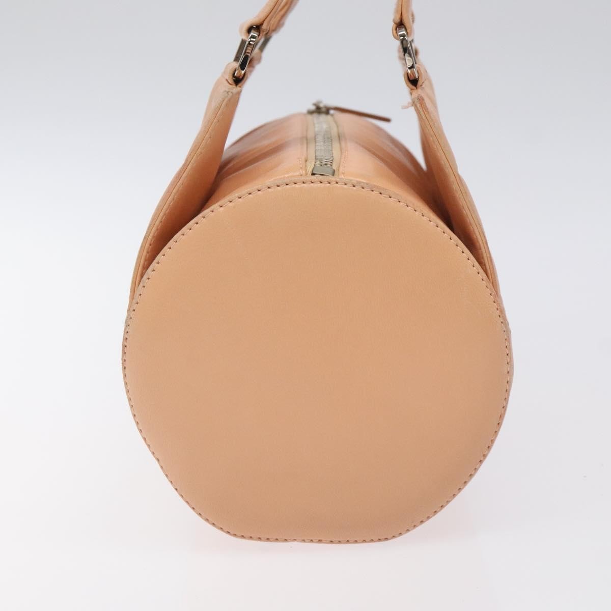 Chanel Chanel Chocolate Bar Barrel Bag Quilted Leather Medium Beige