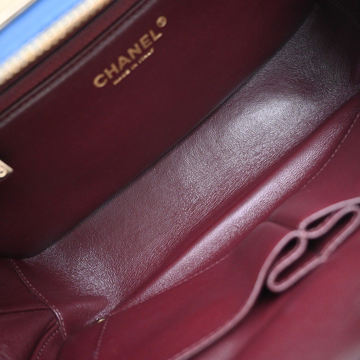 Chanel Chanel Trendy CC Bowling Bag Quilted Lambskin Medium Blauw