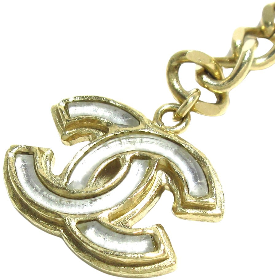 Chanel Collier chanel sautoir CC gold 67 cm Goud