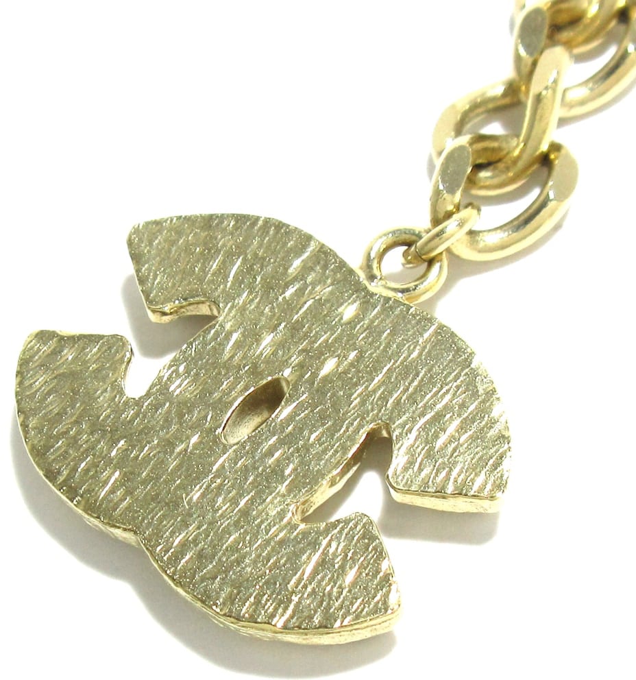 Chanel Collier chanel sautoir CC gold 67 cm Goud