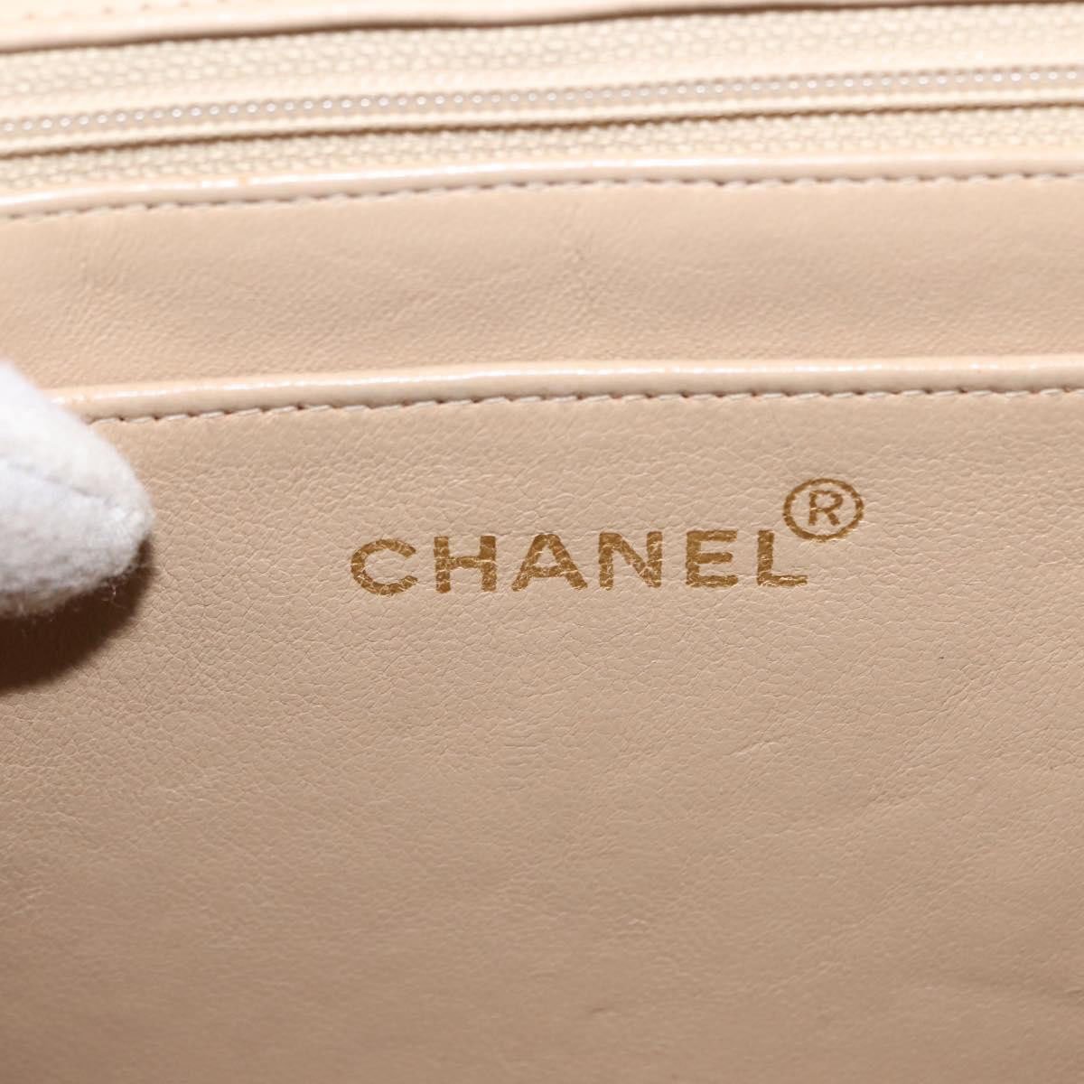 Chanel Chanel Vintage Classic Single Flap Bag Silk Beige