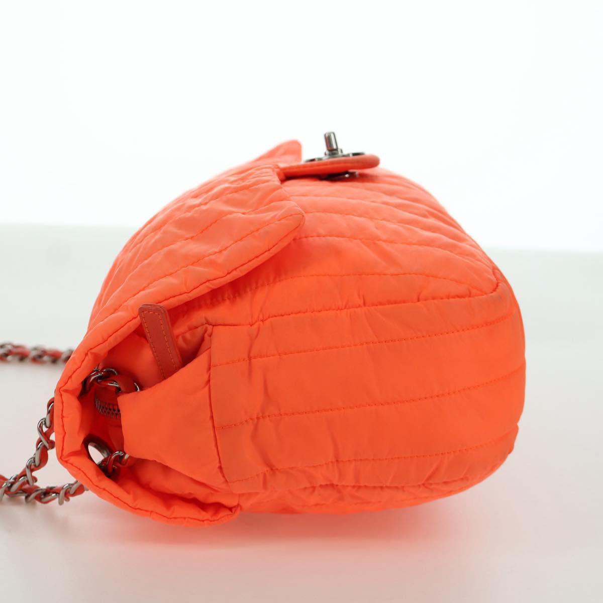 Chanel Chanel Chanel Mademoiselle bag nylon Nylon medium Oranje
