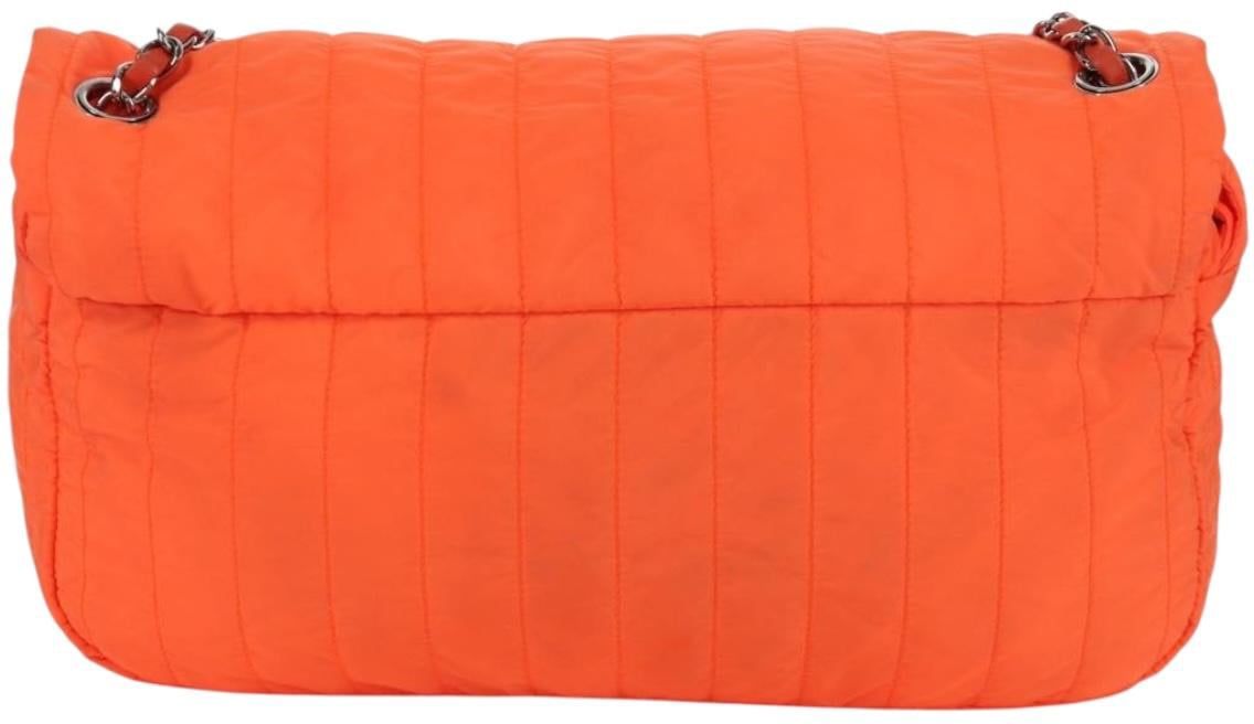Chanel Chanel Chanel Mademoiselle bag nylon Nylon medium Oranje