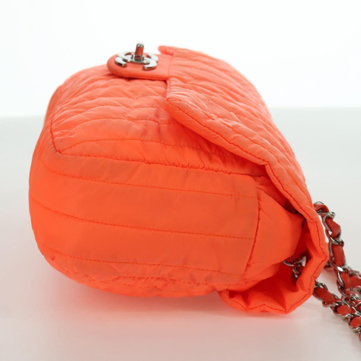 Chanel Chanel Chanel Mademoiselle bag nylon Nylon medium Oranje