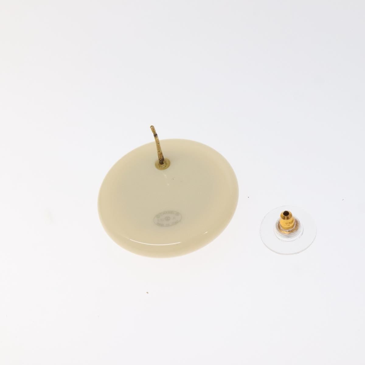 Chanel Chanel Vintage CC plastic Earrings Metal and plastic Goud