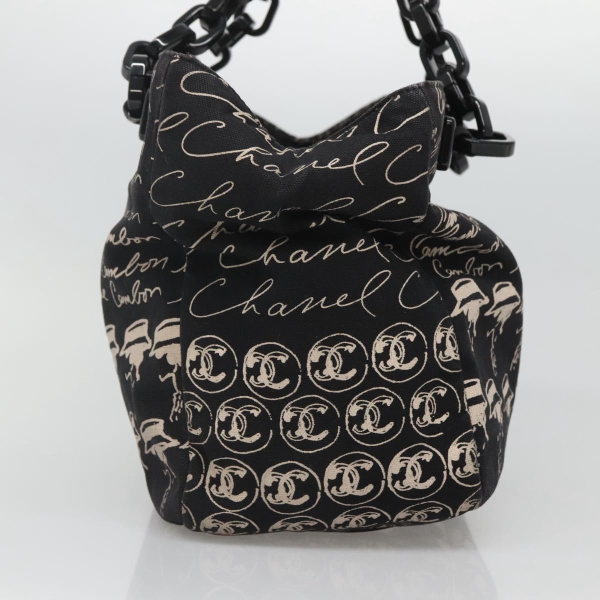 Chanel Chanel Resin Tote Printed Canvas Zwart