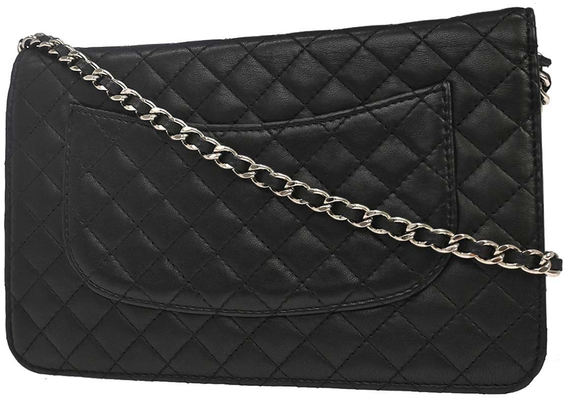 Chanel Wallet on Chain Quilted Lambskin Small Rood