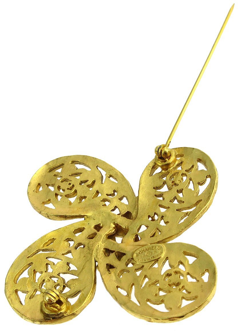 Chanel Logo CC Gold-plated Goud