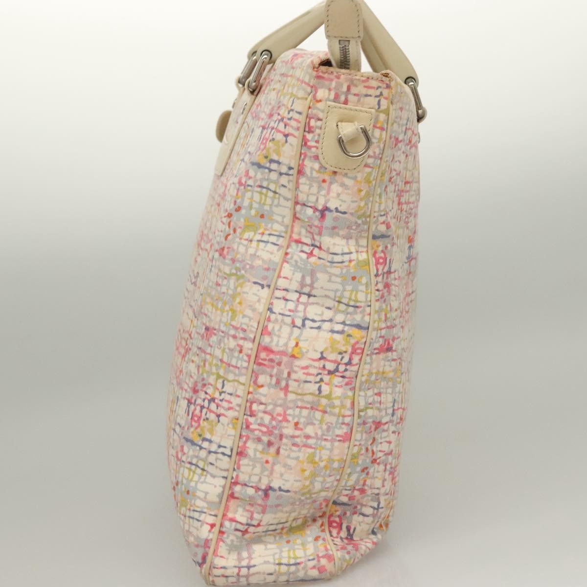 Chanel Chanel Vintage CC clover tote Canvas Roze