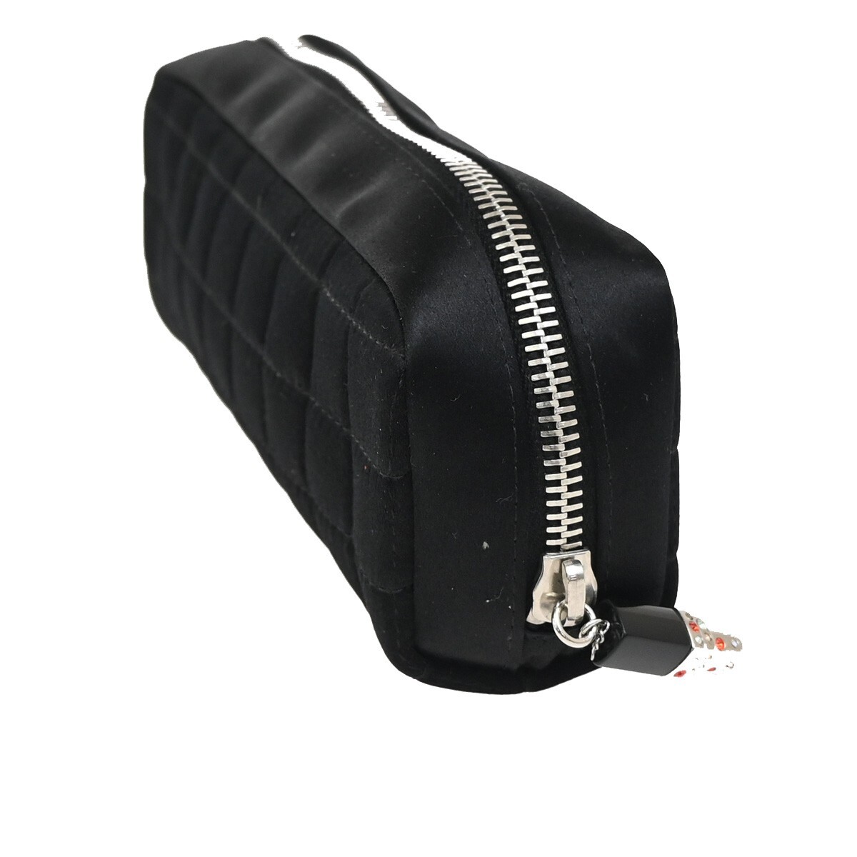 Chanel Chanel Chocolate Bar Clutch Nylon Zwart