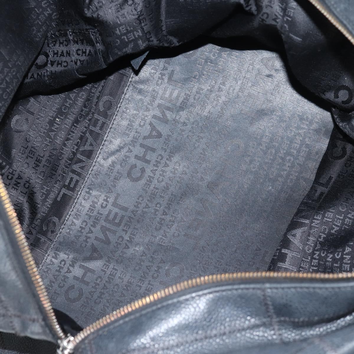 Chanel Chanel Square Stitch Shoulder Bag Quilted Caviar Small Zwart