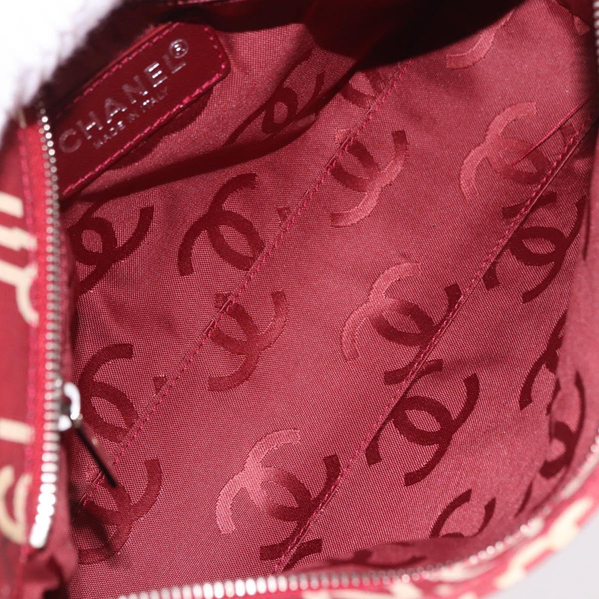 Chanel Vintage Clutch Canvas Rood