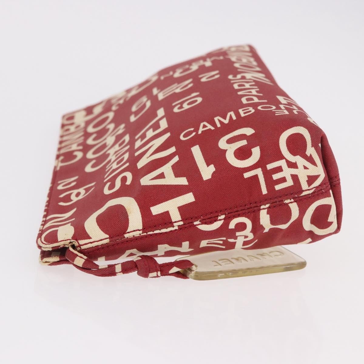 Chanel Vintage Clutch Canvas Rood