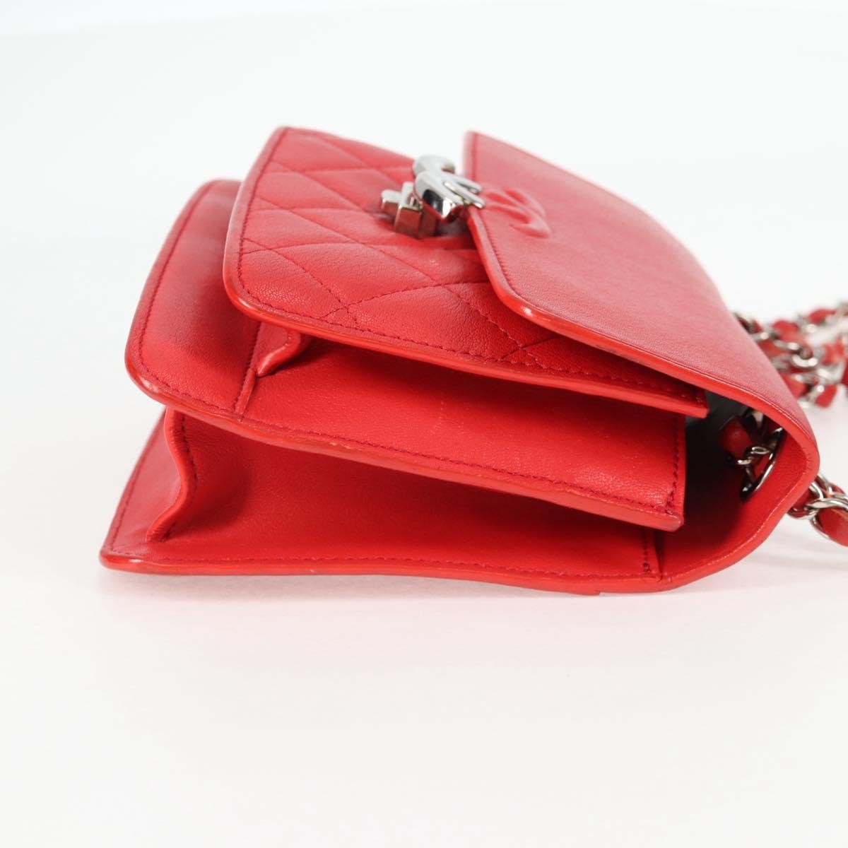 Chanel Chanel CC Box Flap Bag Quilted Caviar Small Rood