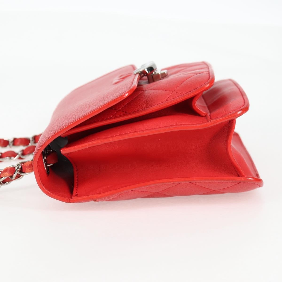 Chanel Chanel CC Box Flap Bag Quilted Caviar Small Rood