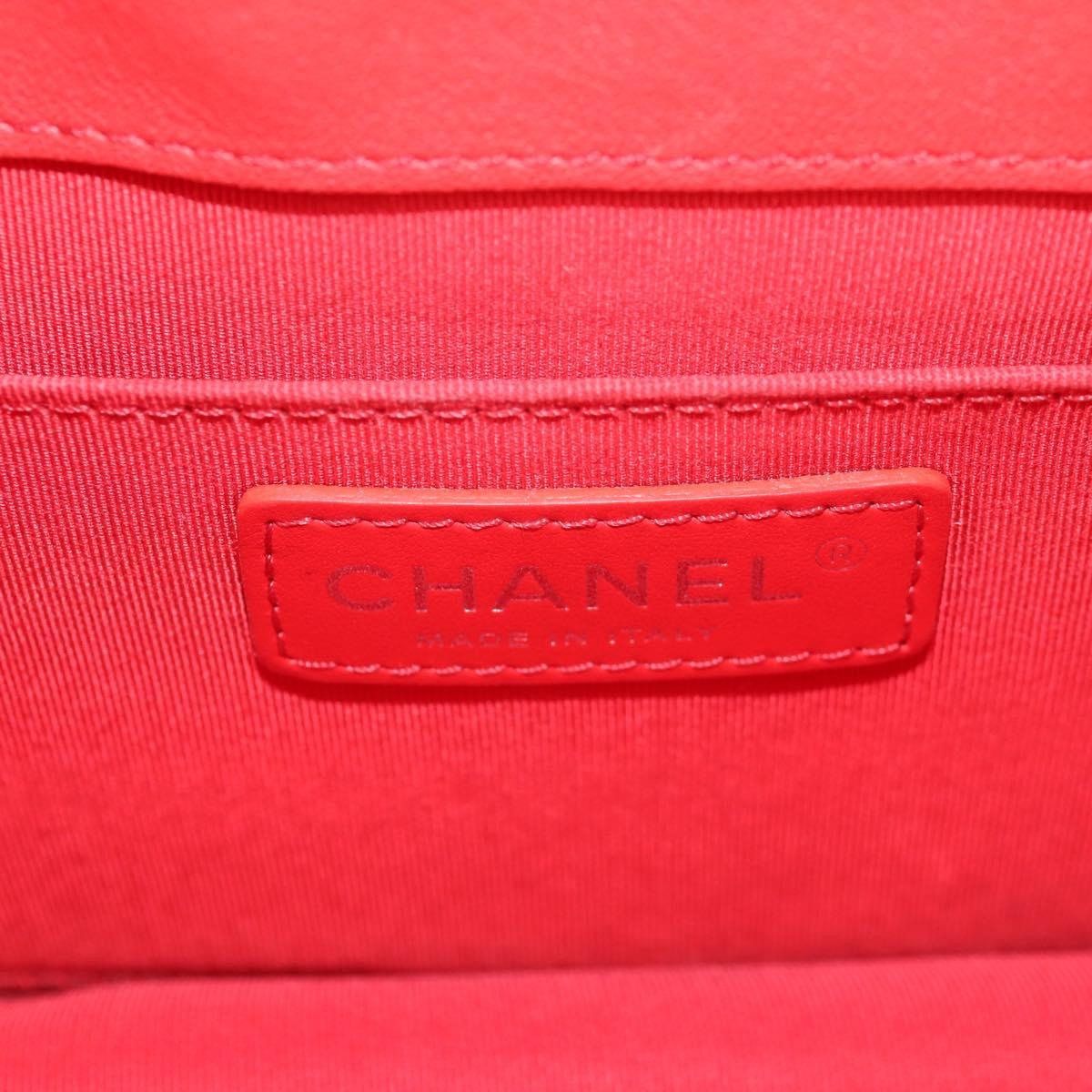Chanel Chanel CC Box Flap Bag Quilted Caviar Small Rood