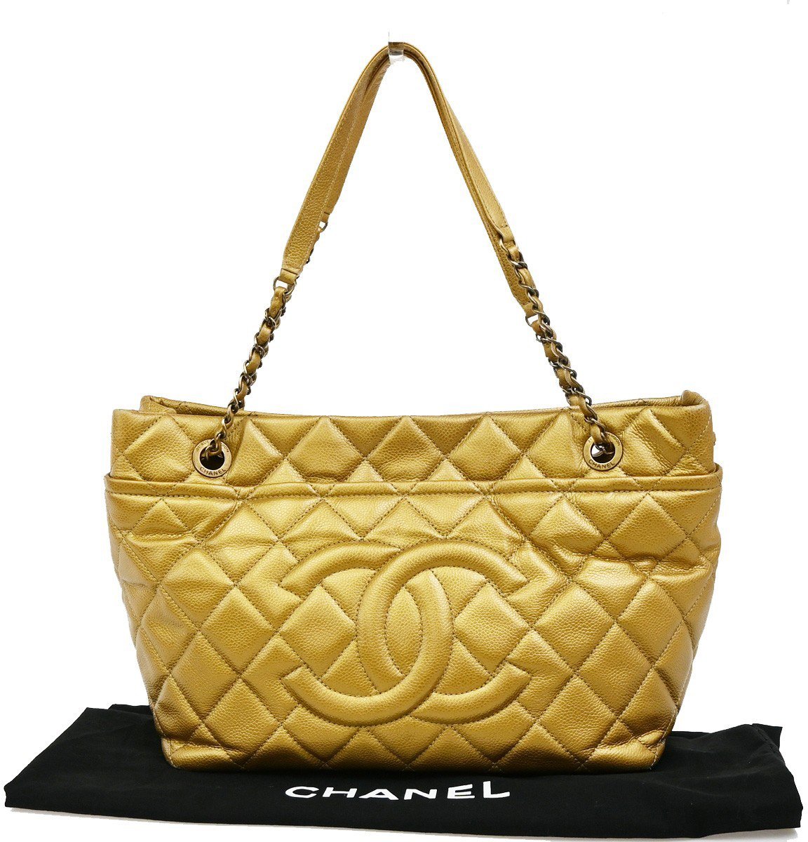 Chanel Chanel Timeless CC Soft Tote Calfskin Goud