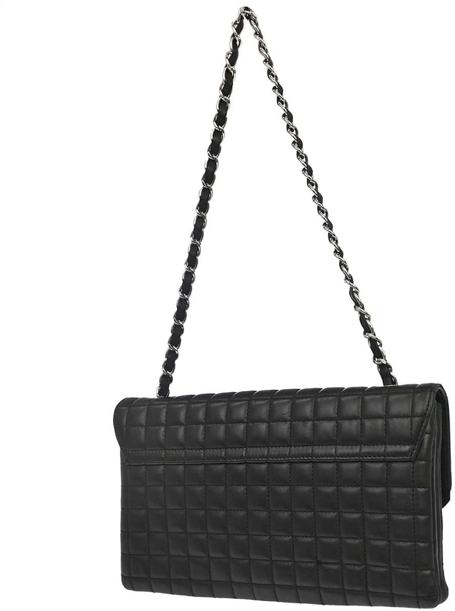 Chanel Camellia No.5 Chain Flap Quilted Lambskin Large Zwart