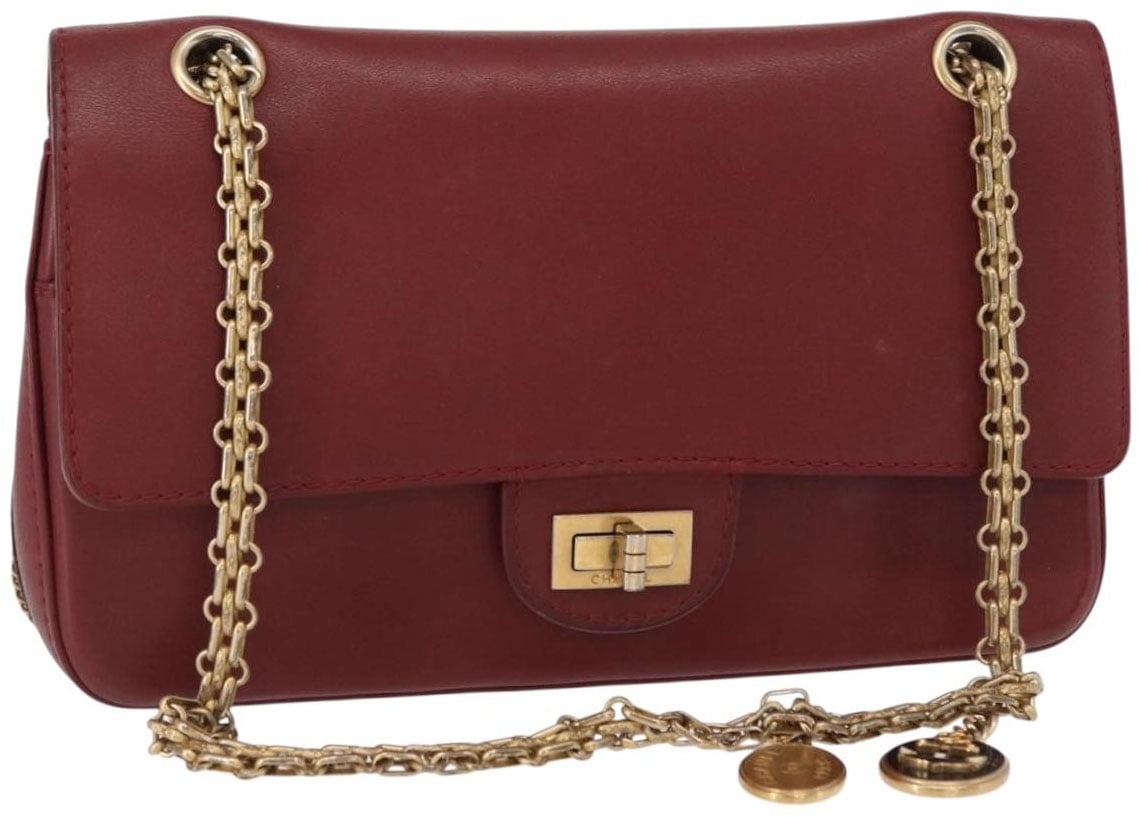 Chanel Chanel Nude Reissue 2.55 Flap Bag Calfskin 225 Rood