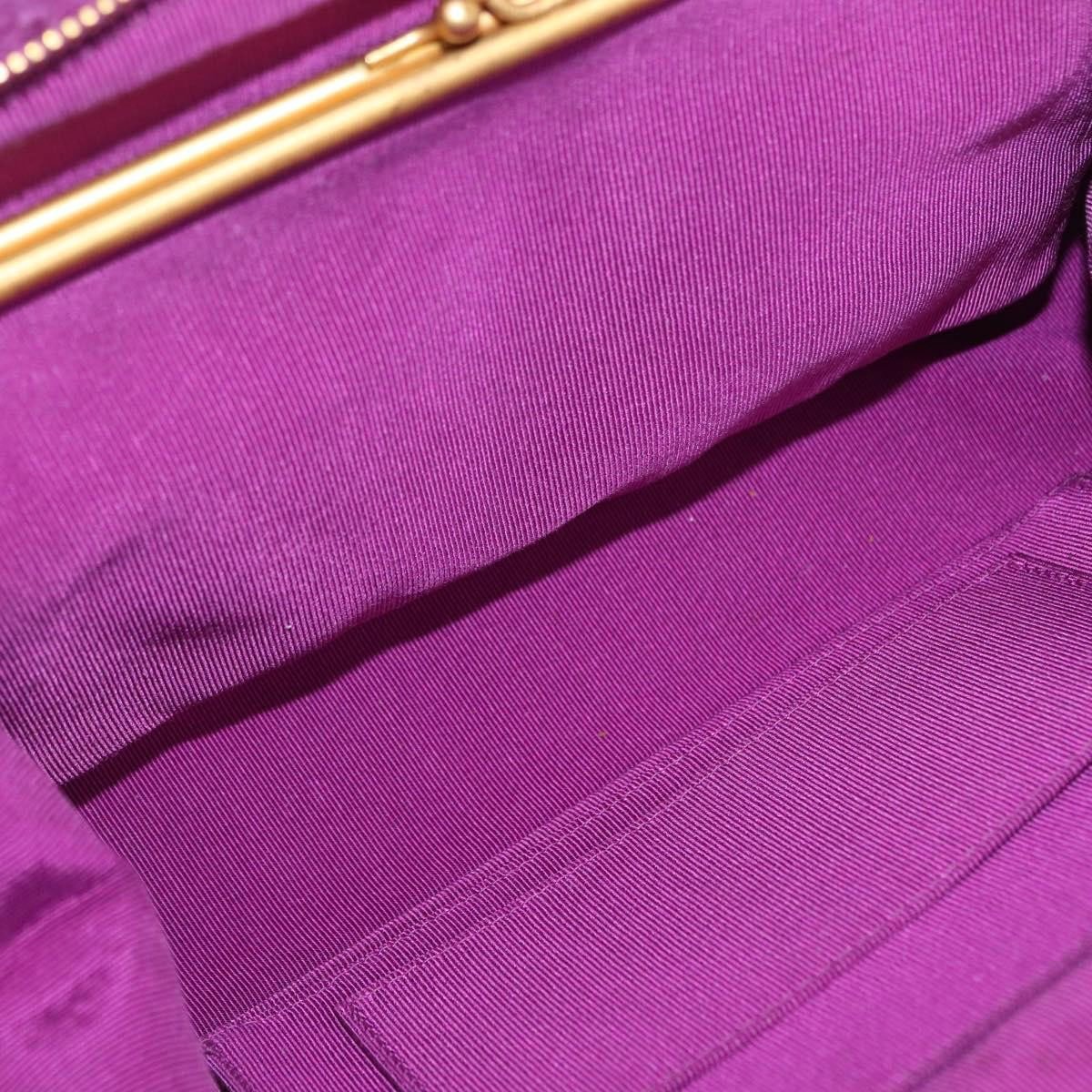 Chanel Chanel Vintage Mademoiselle Chain Zip Tote Quilted Terry Cloth Medium Paars