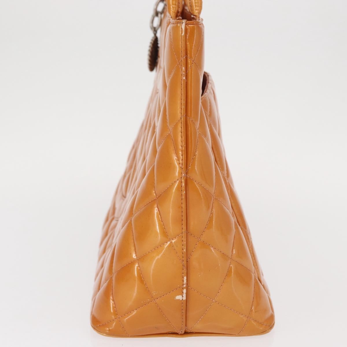 Chanel Chanel Medallion Tote Quilted Patent Beige