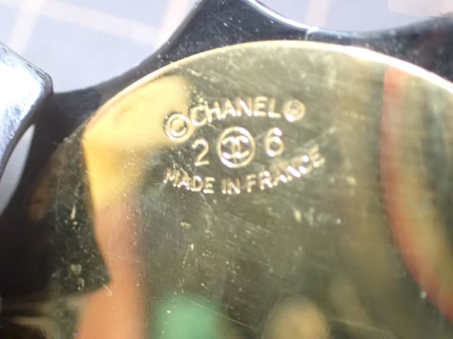 Chanel Chanel Vintage Earring Metal Zwart