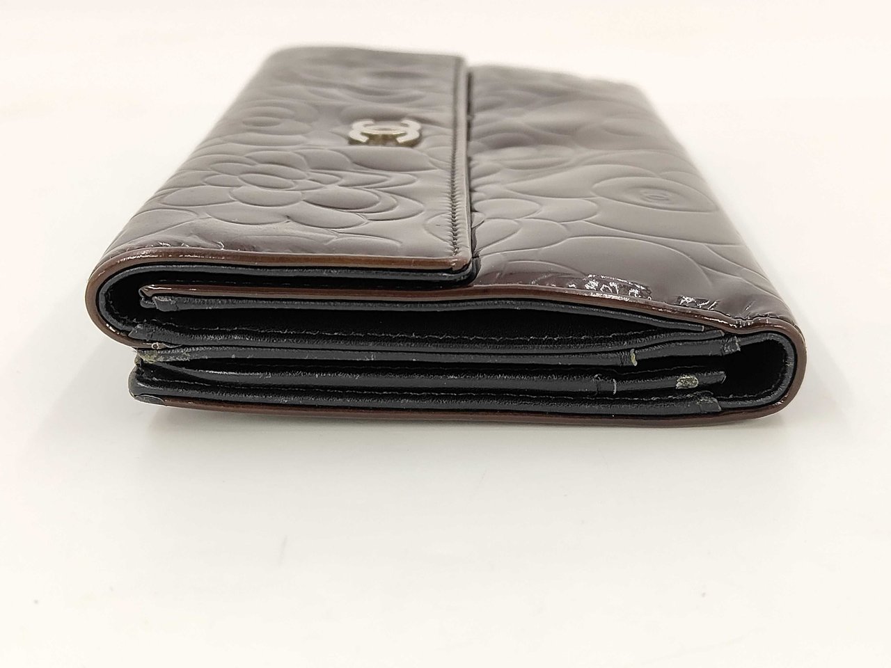 Chanel Camellia Flap Organizer Camellia Lambskin medium Zwart