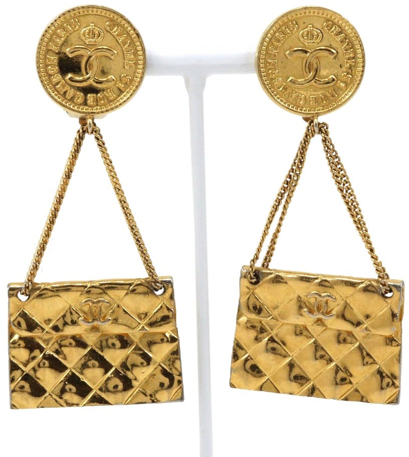 Chanel 31 Rue Cambon Flap Bag Clip-On Metal Goud