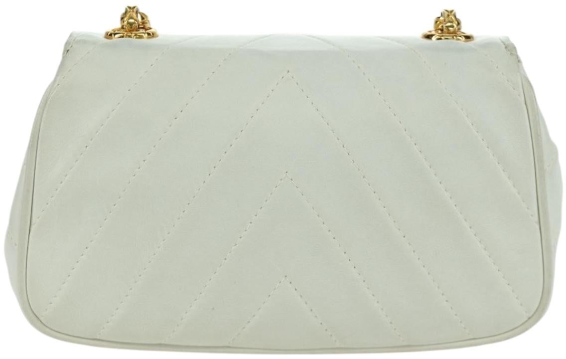Chanel Vintage Gripoix Flap Leather Wit