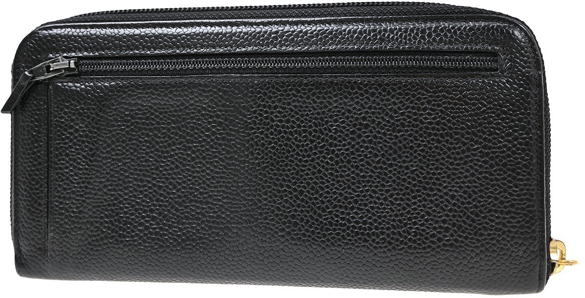 Chanel Timeless CC Zipped Caviar Long Zwart