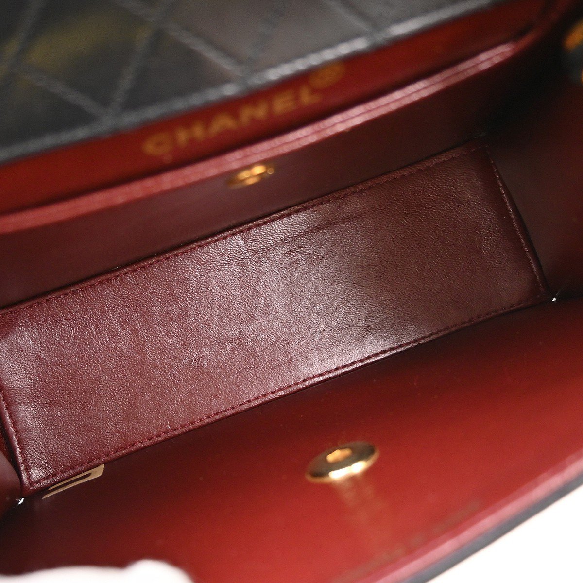 Chanel Vintage Trapezoid CC Flap Lambskin Small Zwart