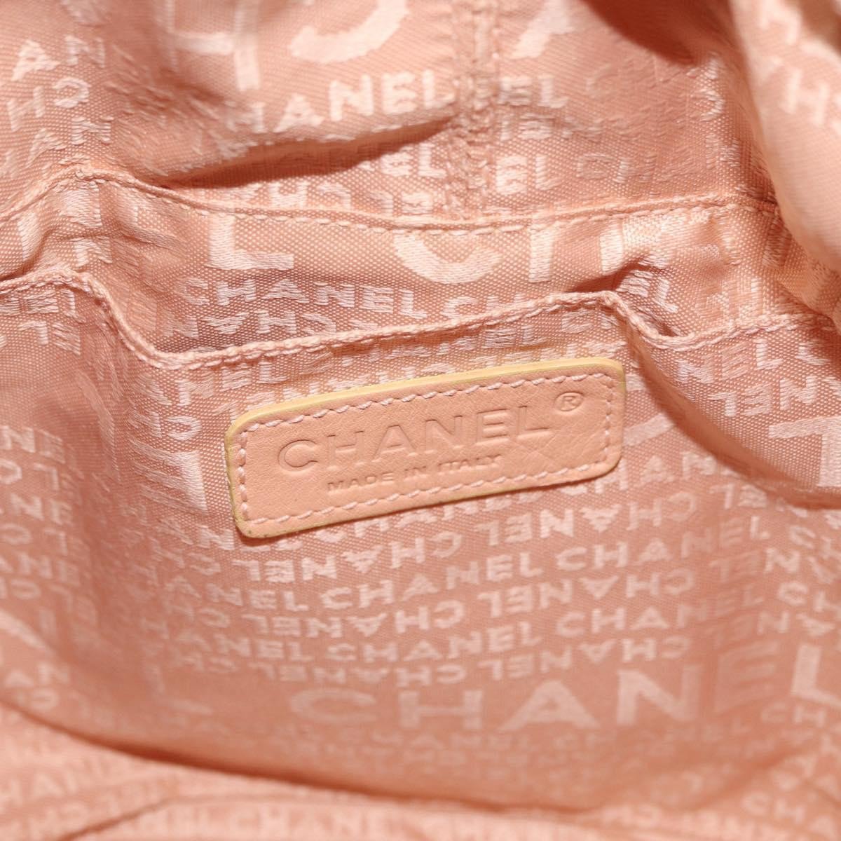 Chanel Chanel Square Stitch Tassel Hobo Quilted Leather Small Roze