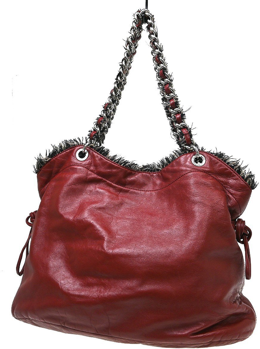 Chanel Funny Tweed Bon Bon Tote Lambskin Large Divers