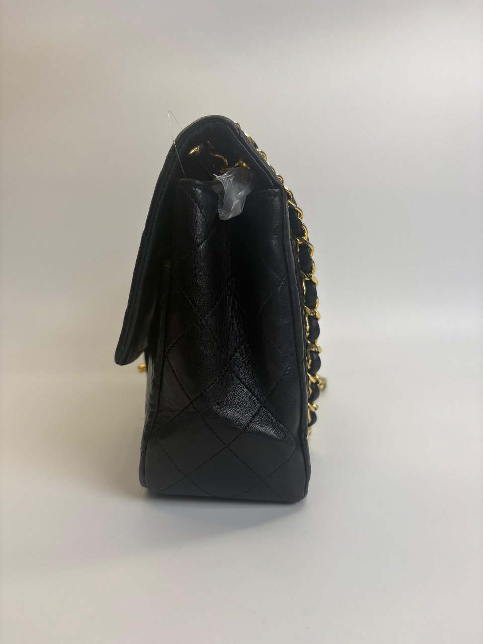 Chanel Vintage Classic Flap Bag Quilted Lambskin Zwart