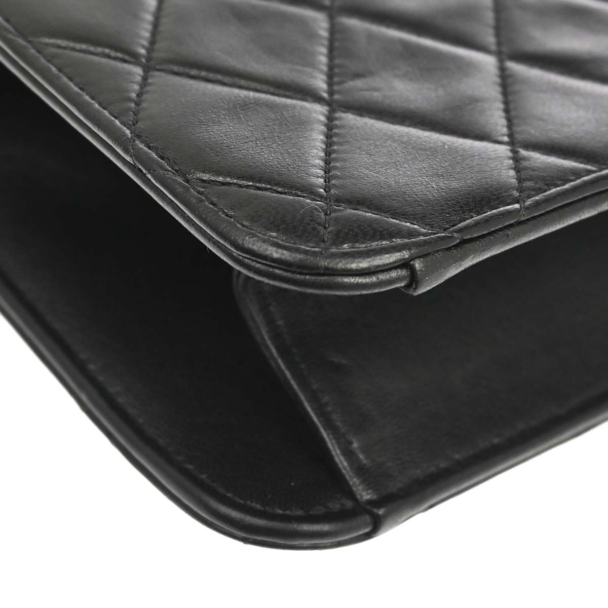 Chanel Vintage Classic Flap Quilted Lambskin Zwart