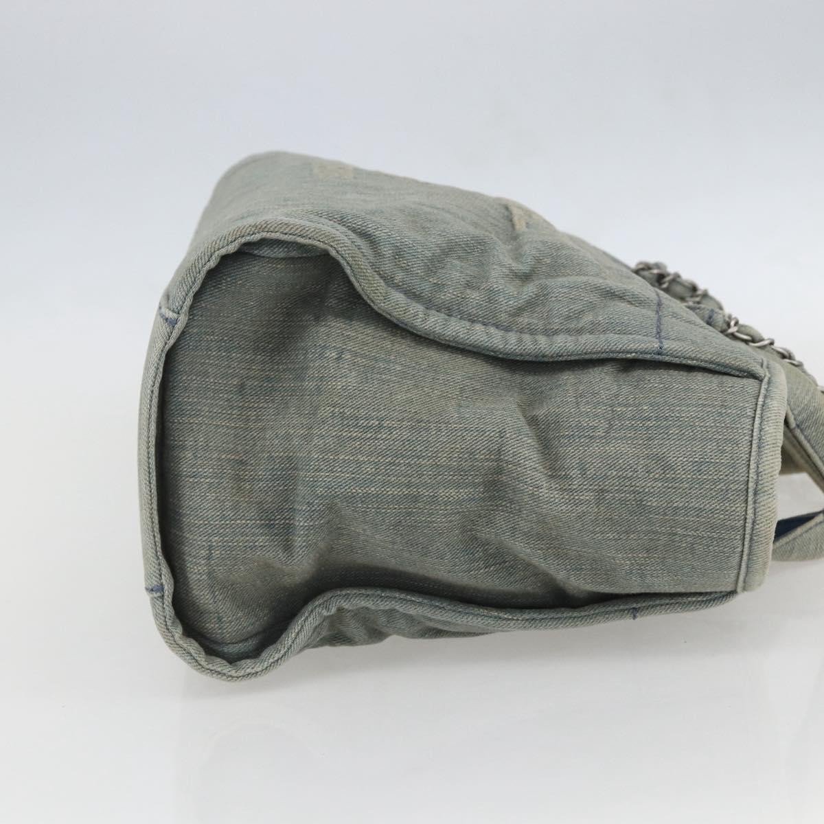 Chanel Chanel Deauville NM Tote Denim Medium Blauw