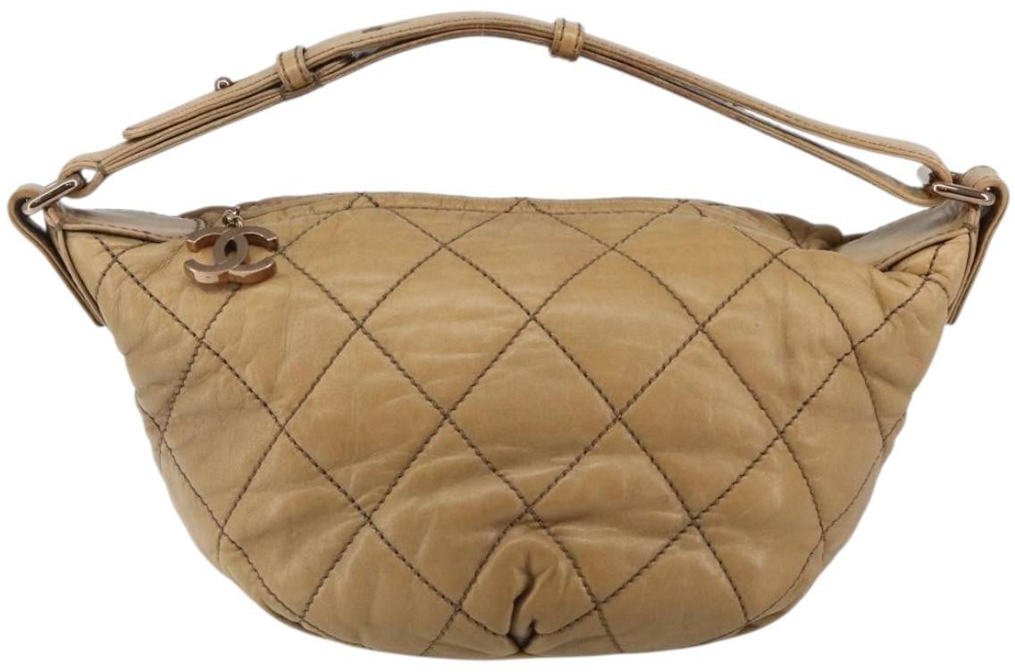 Chanel Chanel Cloudy Bundle Hobo Quilted Lambskin Bruin