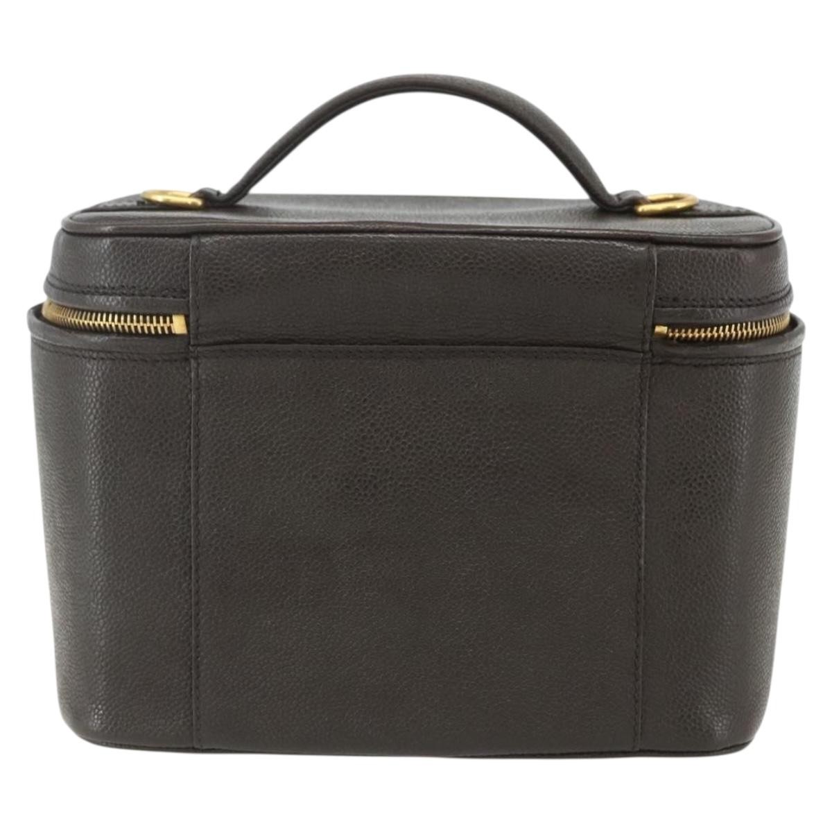 Chanel Chanel Vintage Timeless Vanity Case Caviar Small Zwart