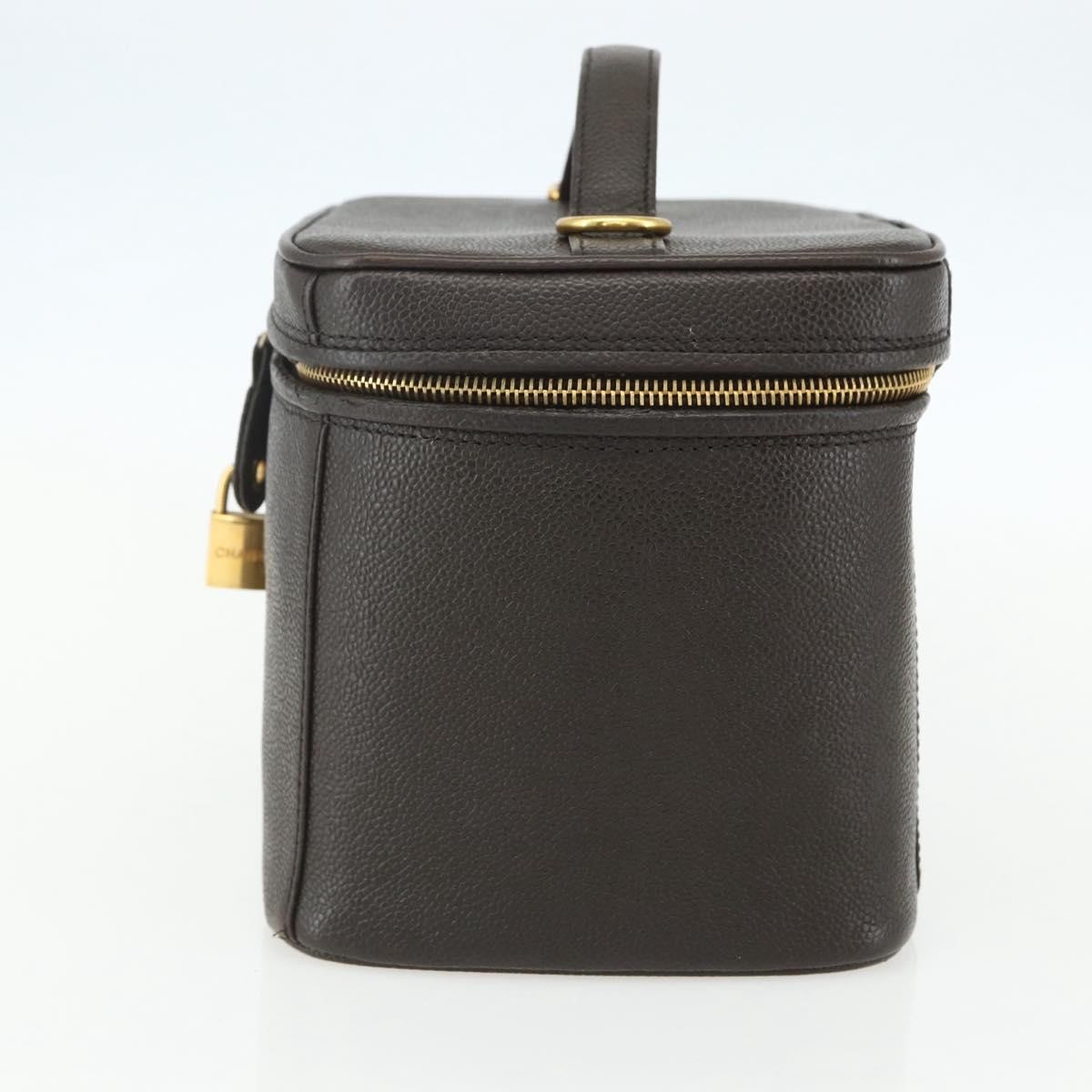 Chanel Chanel Vintage Timeless Vanity Case Caviar Small Zwart