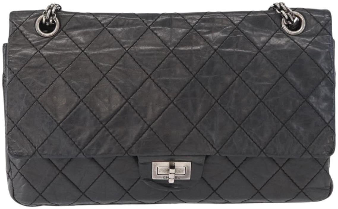 Chanel Chanel Reissue 2.55 Flap Bag Quilted Aged Calfskin 228 Zwart