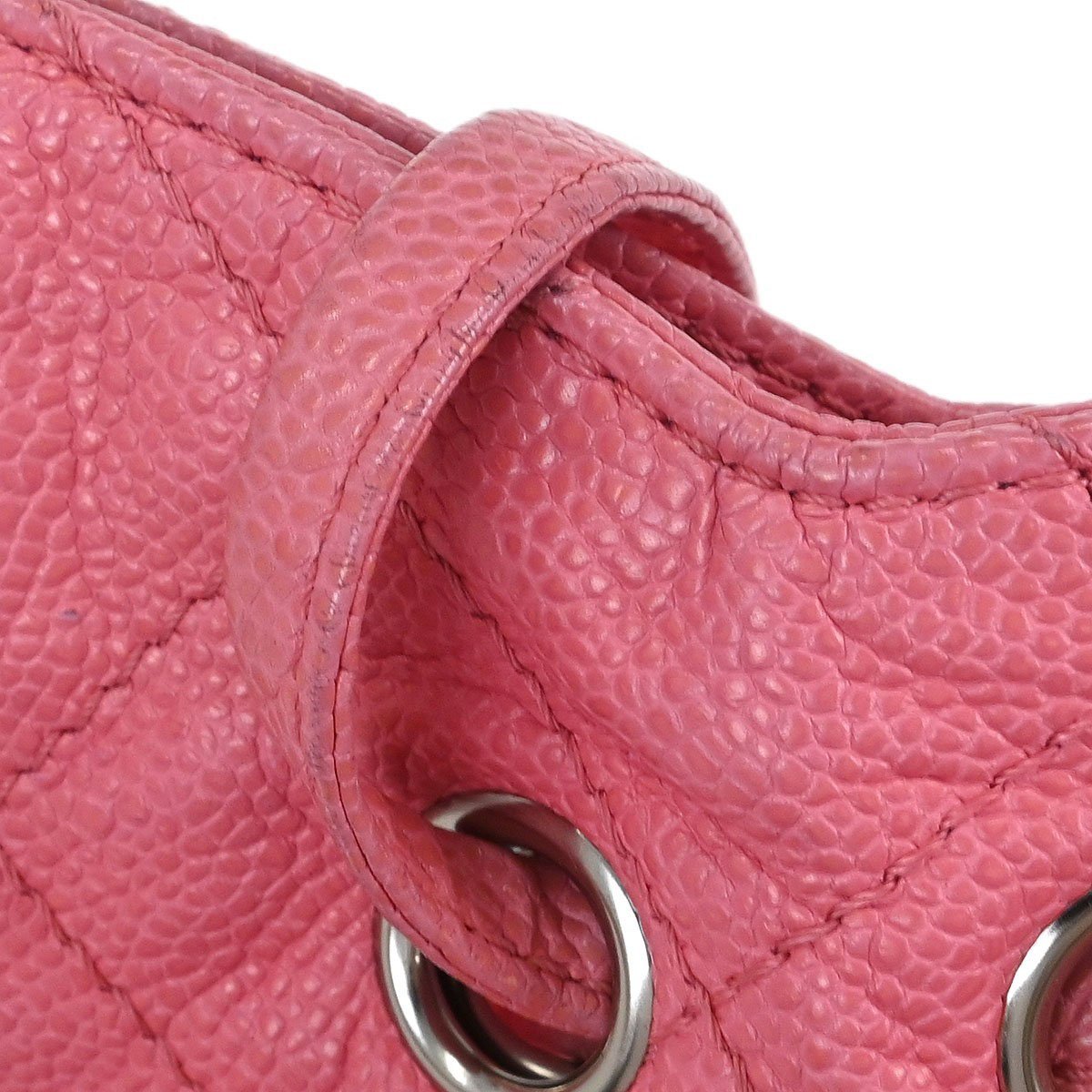 Chanel Chanel Cocomark Drawstring Tote Quilted Caviar Roze