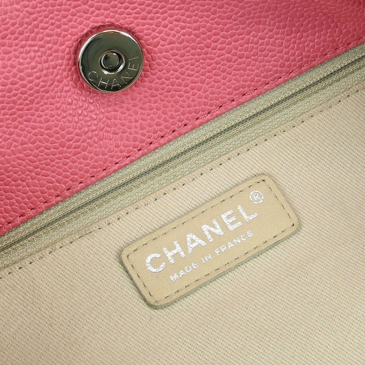 Chanel Chanel Cocomark Drawstring Tote Quilted Caviar Roze