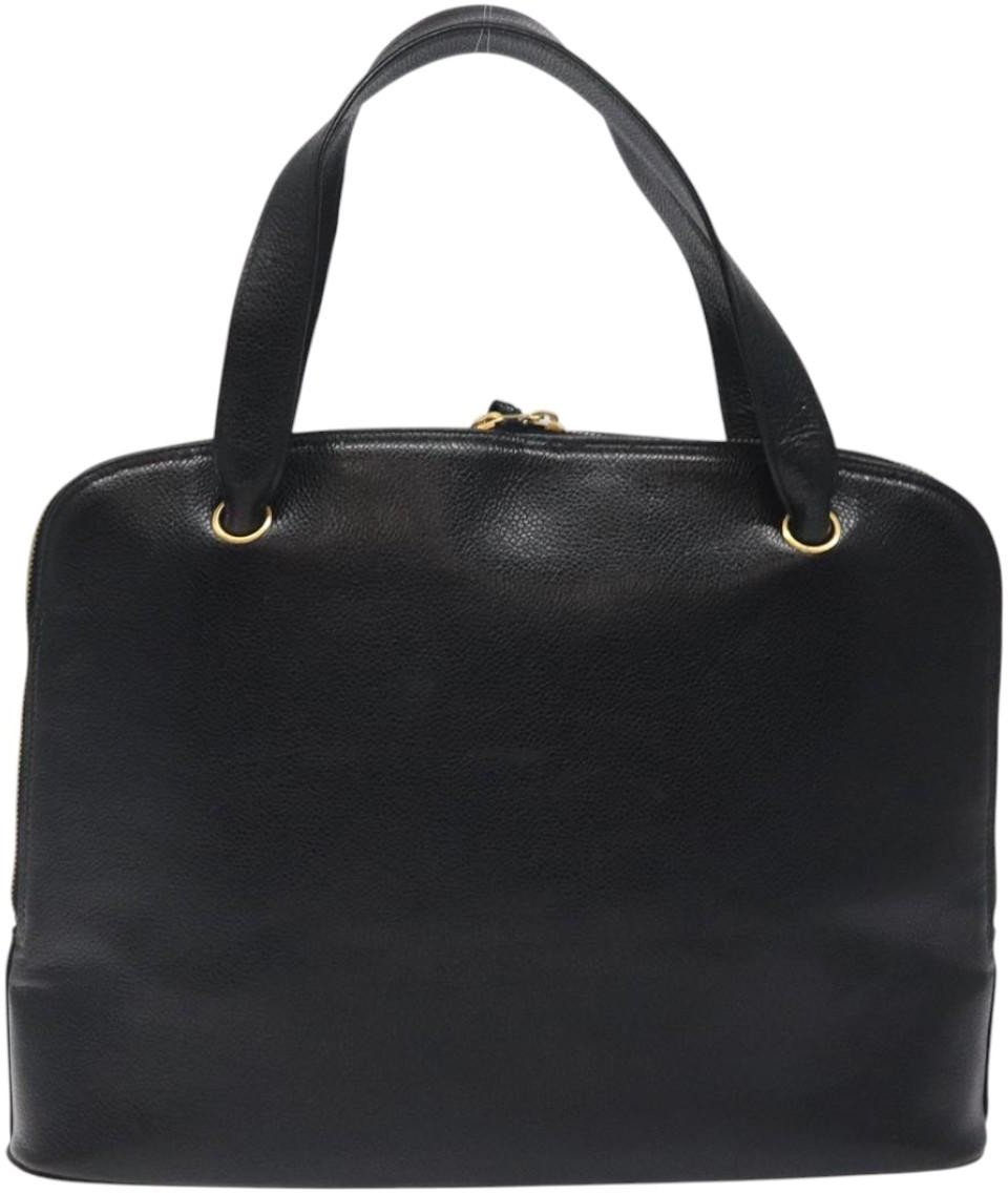 Chanel Chanel Vintage CC Dome Bag Caviar Large Zwart