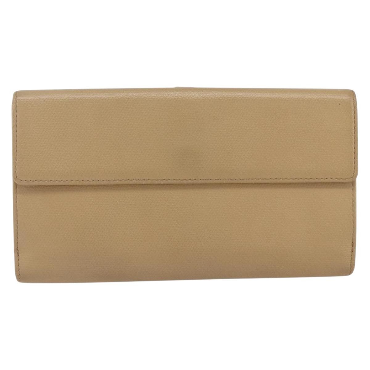 Chanel Chanel Coco bouton wallet Leather Beige