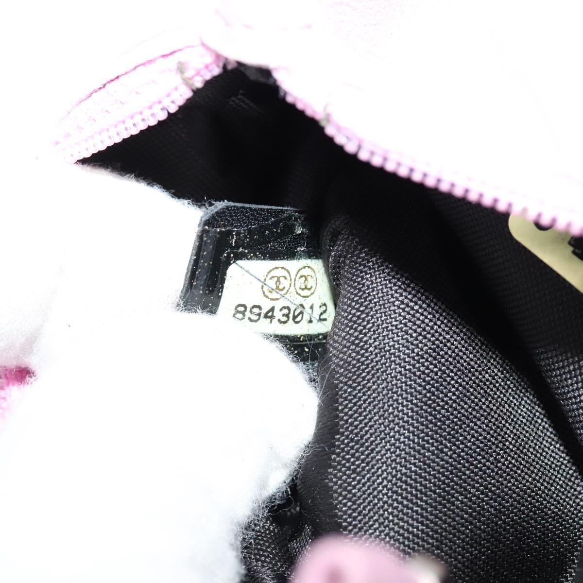 Chanel Chanel CC O Case Pouch Goatskin Mini Roze