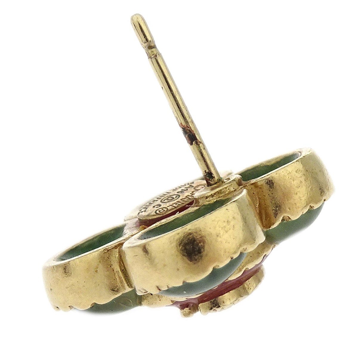 Chanel Chanel Clover Earring Metal Goud